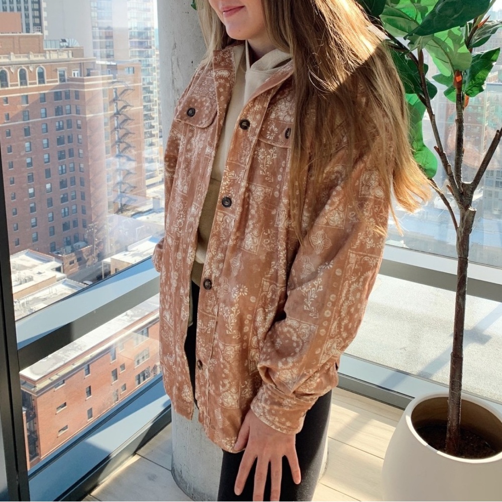BiBi Tan Patterned Jacket
